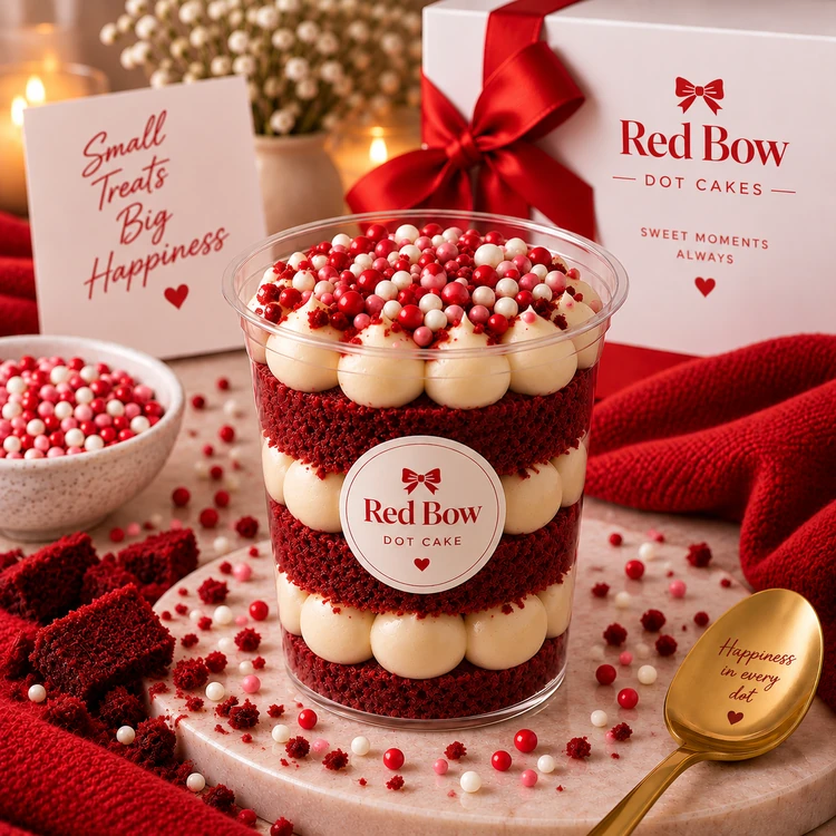 Mini dot red velvet