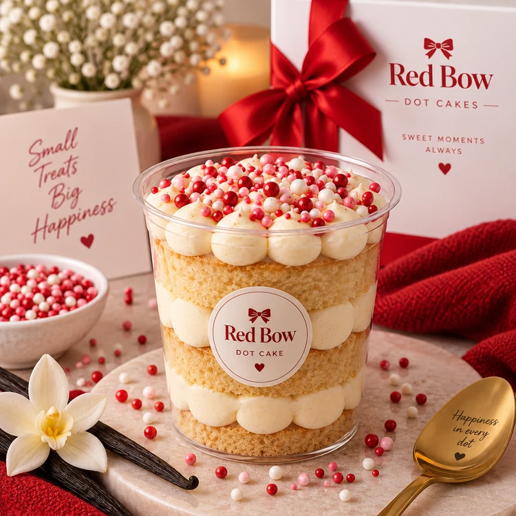 Mini dot cakes de vainilla